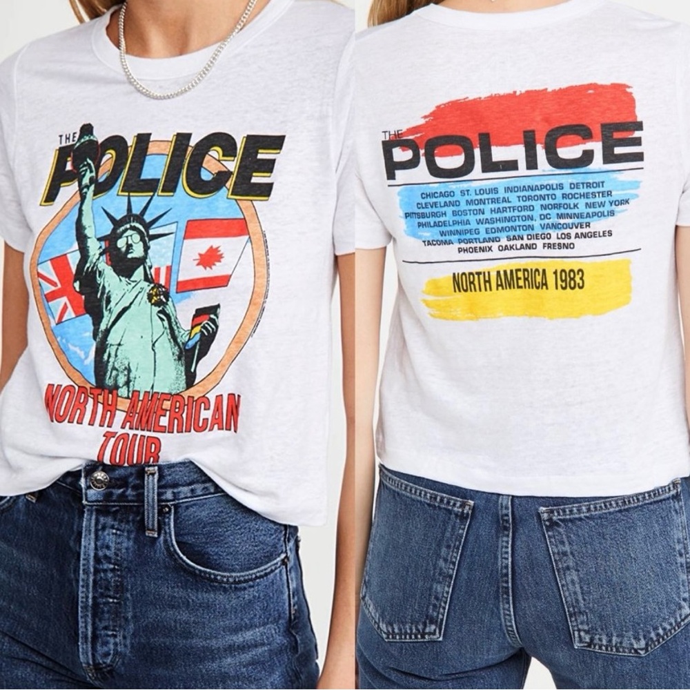 Women's White Graphic T-Shirt